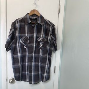 Mens Plaid Polo Shirt XL 🐎